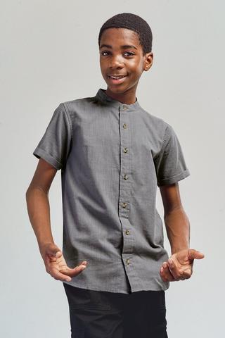Mandarin Collar Shirt
