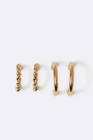 2 Pack Hoop Earrings