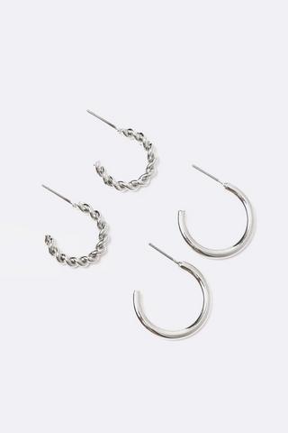2 Pack Hoop Earrings