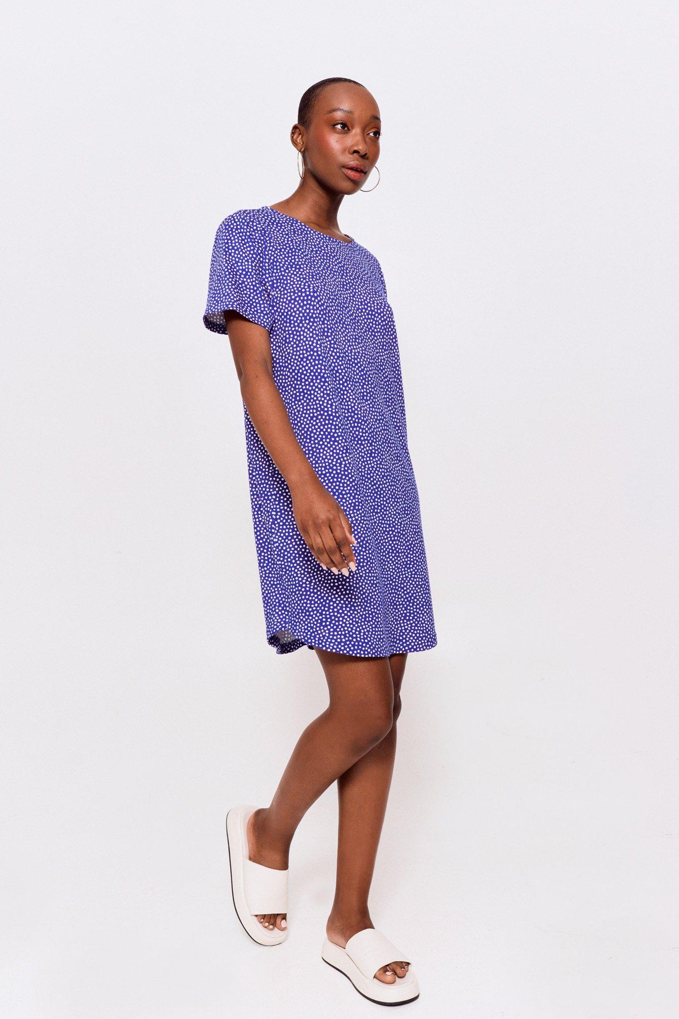 Relaxed T-Shirt Dress in Electric Print - 1260901 main image 0