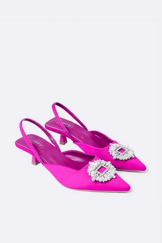 Slingback Kitten Heels