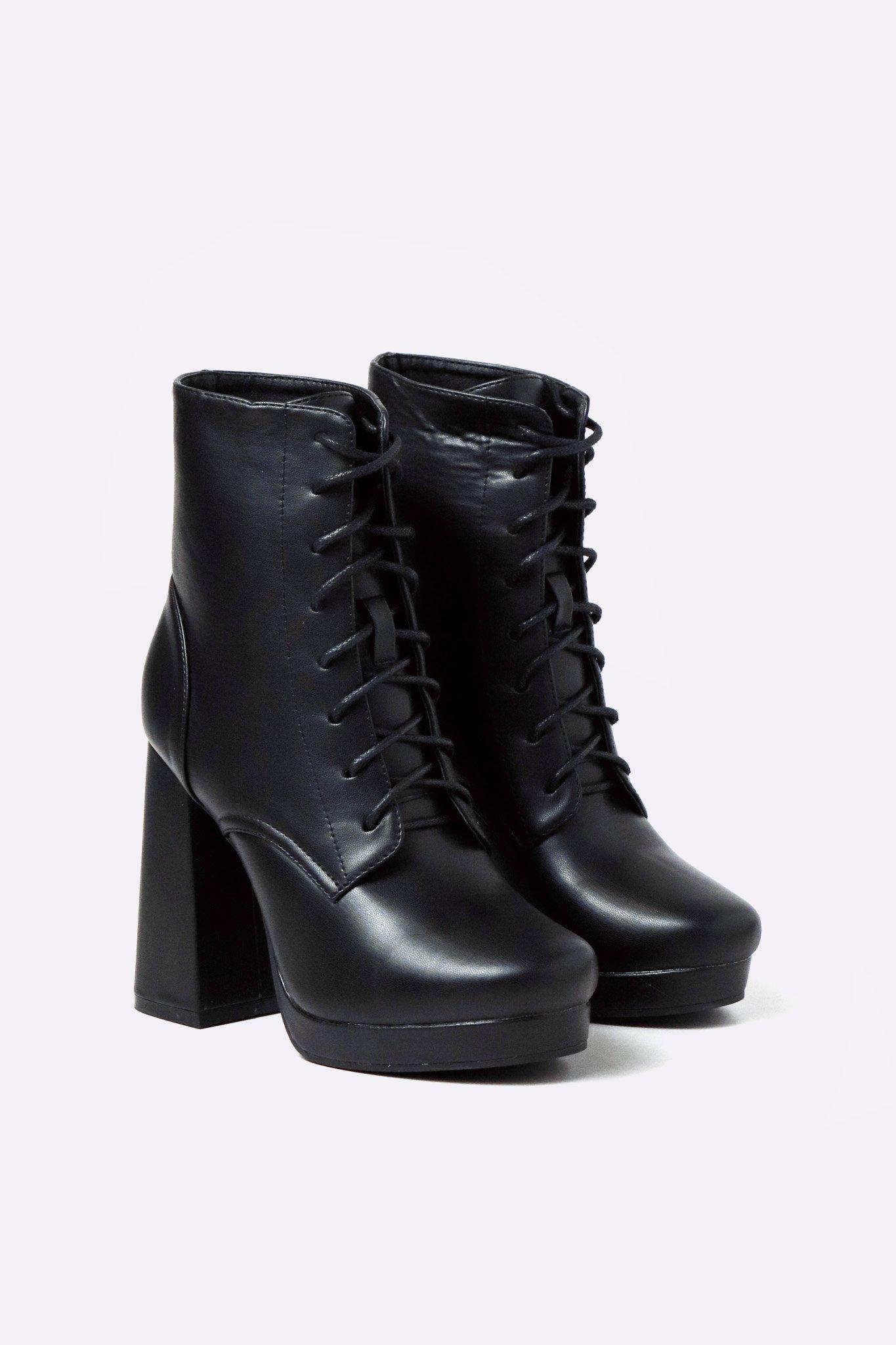 Block ankle hotsell heel boots