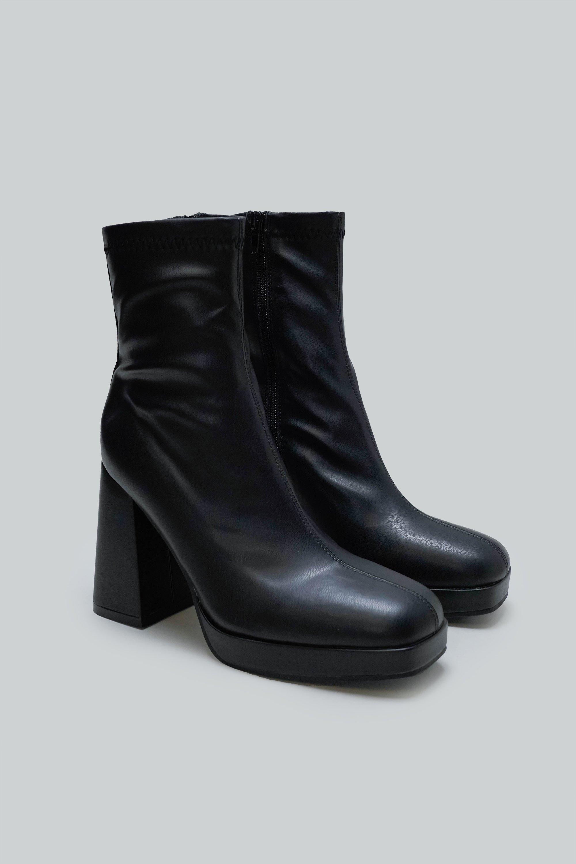 Ankle Block Heel Boot