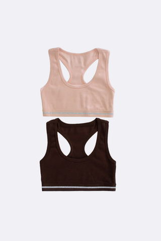 2 Pack Crop Bras
