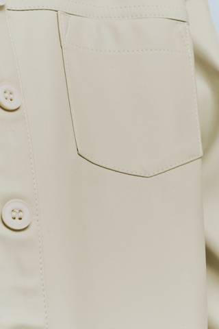 Pleather Shacket