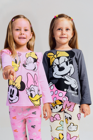 Disney Minnie Mouse Girls' 2 Pack Jogger Pants for Toddler and