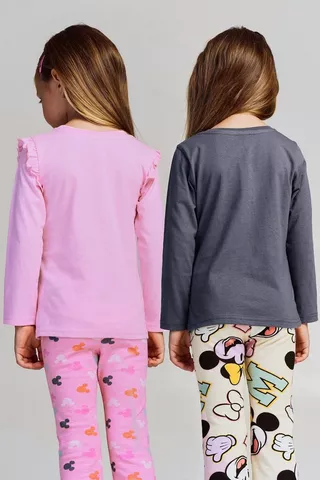 2 Pack Minnie Mouse Long Sleeve T-Shirts