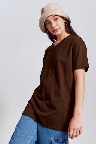 Oversized V-neck T-shirt
