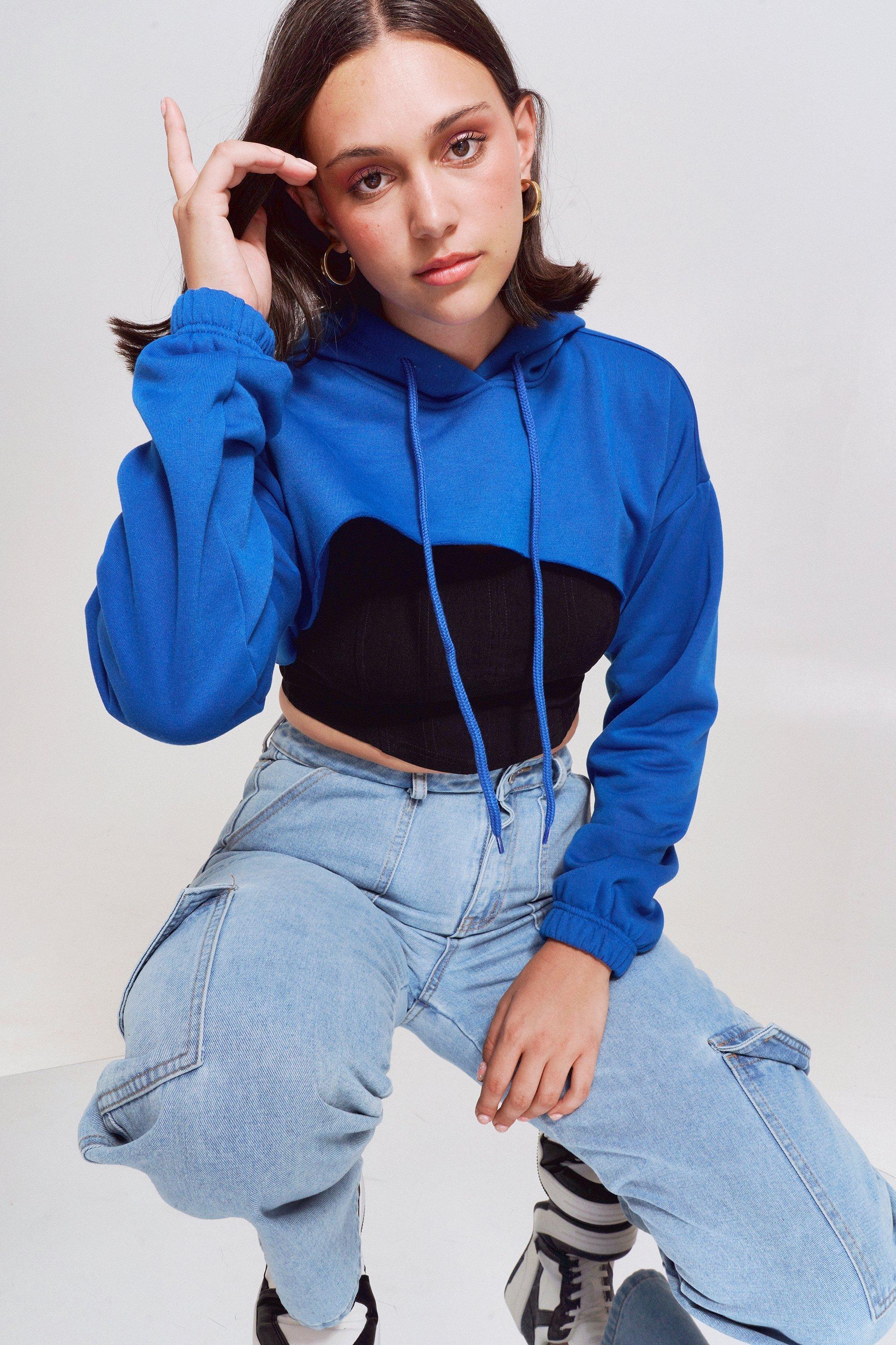 Mrp crop hoodie new arrivals