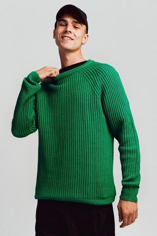 NY Crest Knitted Crewneck Top