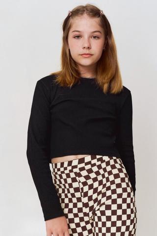 Long Sleeve Ribbed Top