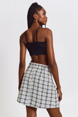 Pleated Mini Skirt