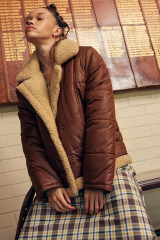 Aviator Puffer Jacket