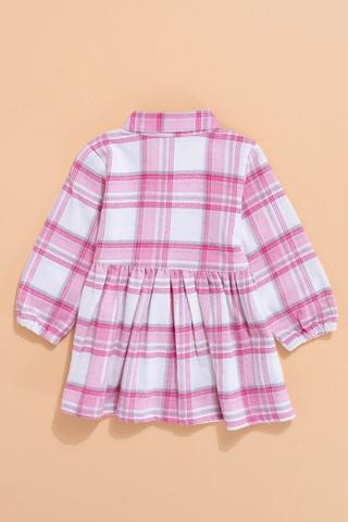 Long Sleeve Check Dress