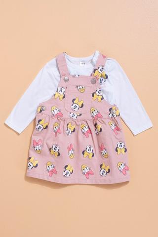 Pinafore Dress And Long Sleeve T-Shirt Set