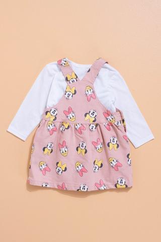 Pinafore Dress And Long Sleeve T-Shirt Set