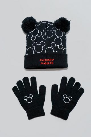 Mickey Mouse Beanie & Gloves Set