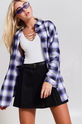 Pleated Mini Skirt
