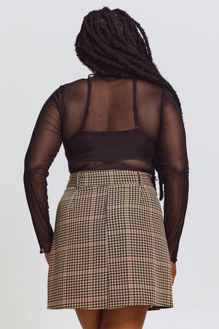 Long Sleeve Mesh Top
