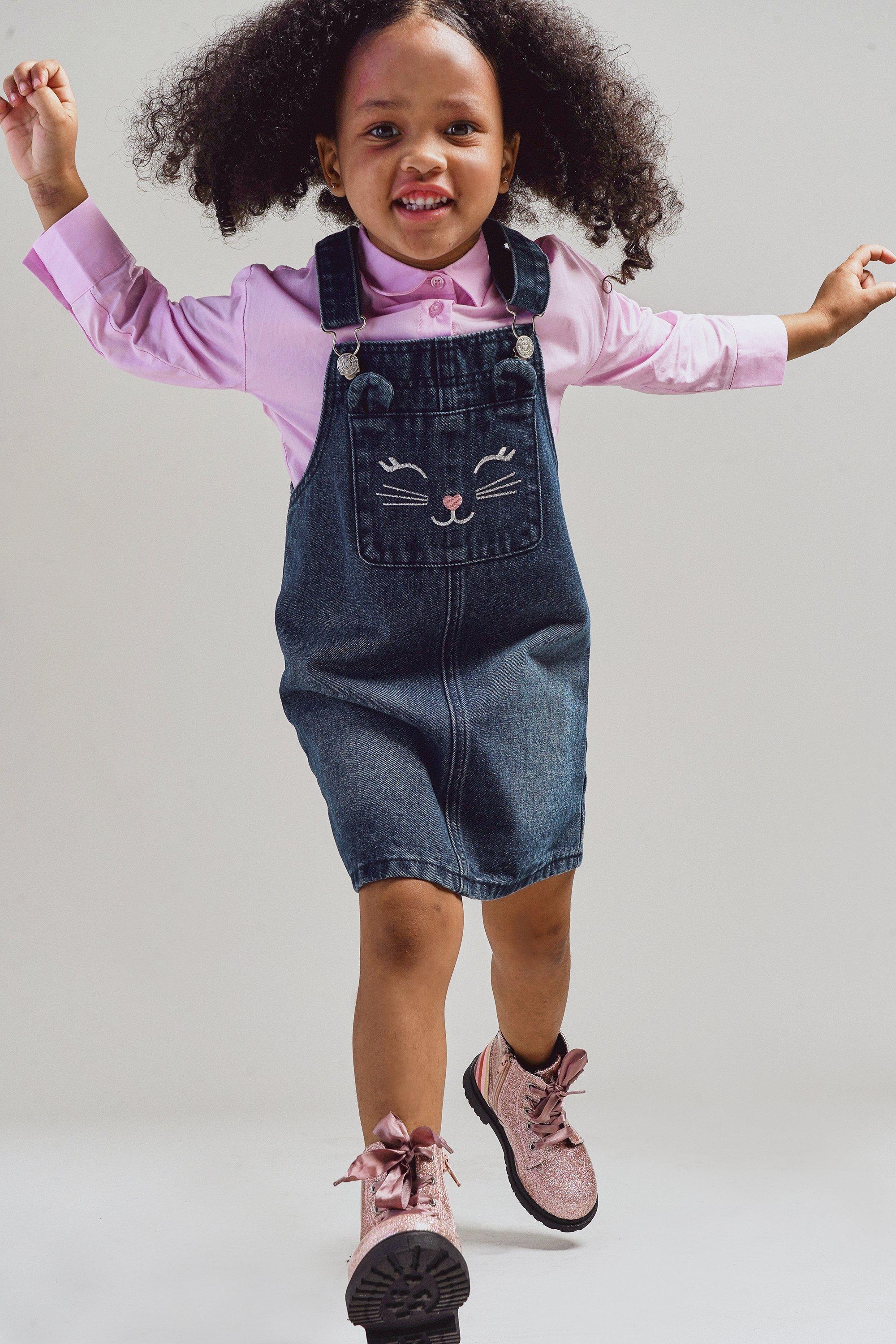 Denim Pinafore Dress