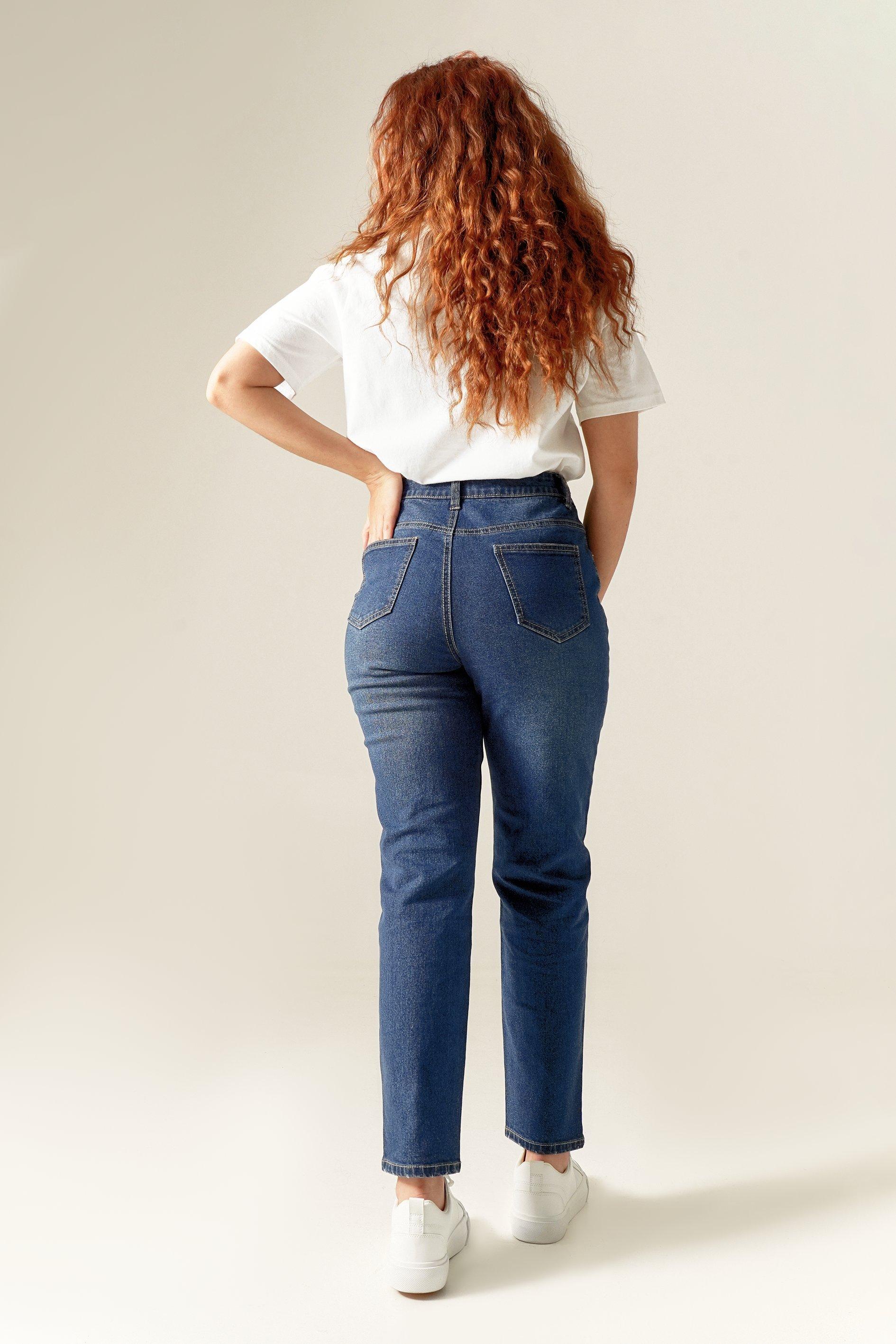 11-12Y Light Blue Distressed Mom Jeans - Mr Price - Petit Fox