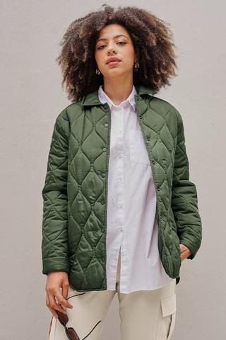 Quilted Puffer Shacket