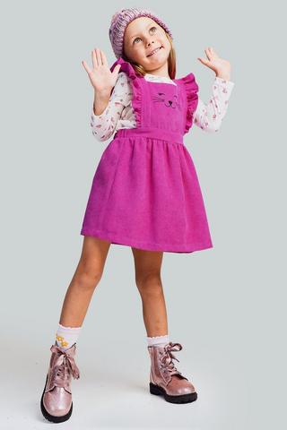Pinafore Dress & Long Sleeve Top Set