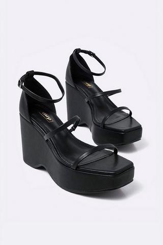 Platform Strappy Wedge