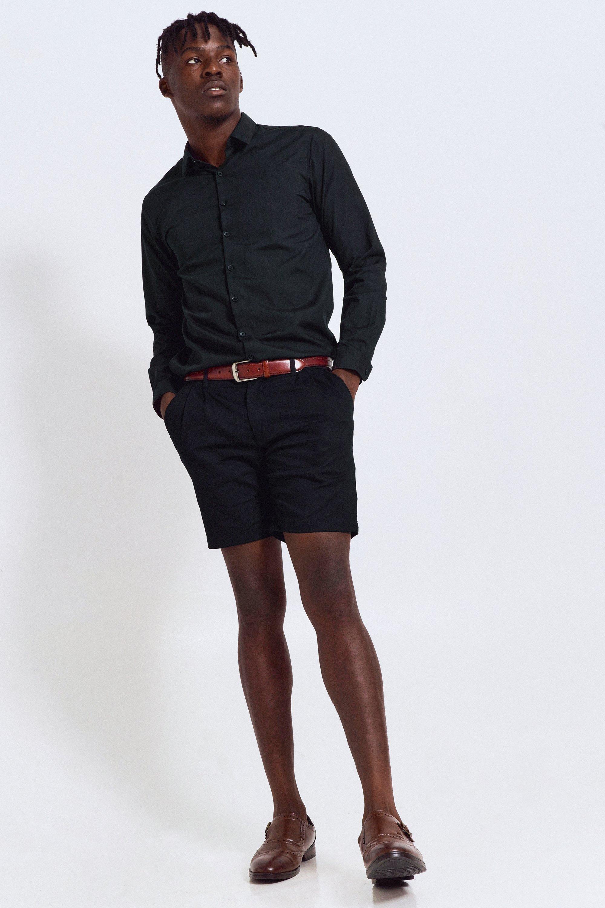 pleated tempo shorts