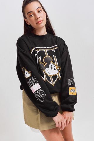 Women's Oversized Mickey Mouse Sweatshirt I