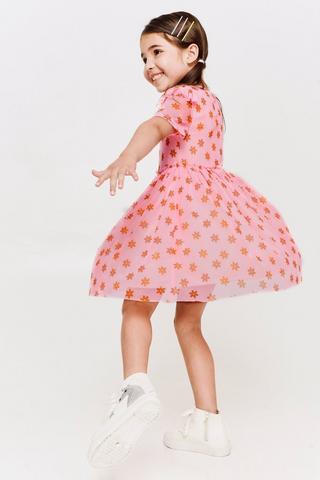 Floral Mesh Dress