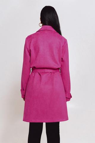 Suede Trench Coat