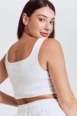 Seamless Fitted Corset Tank