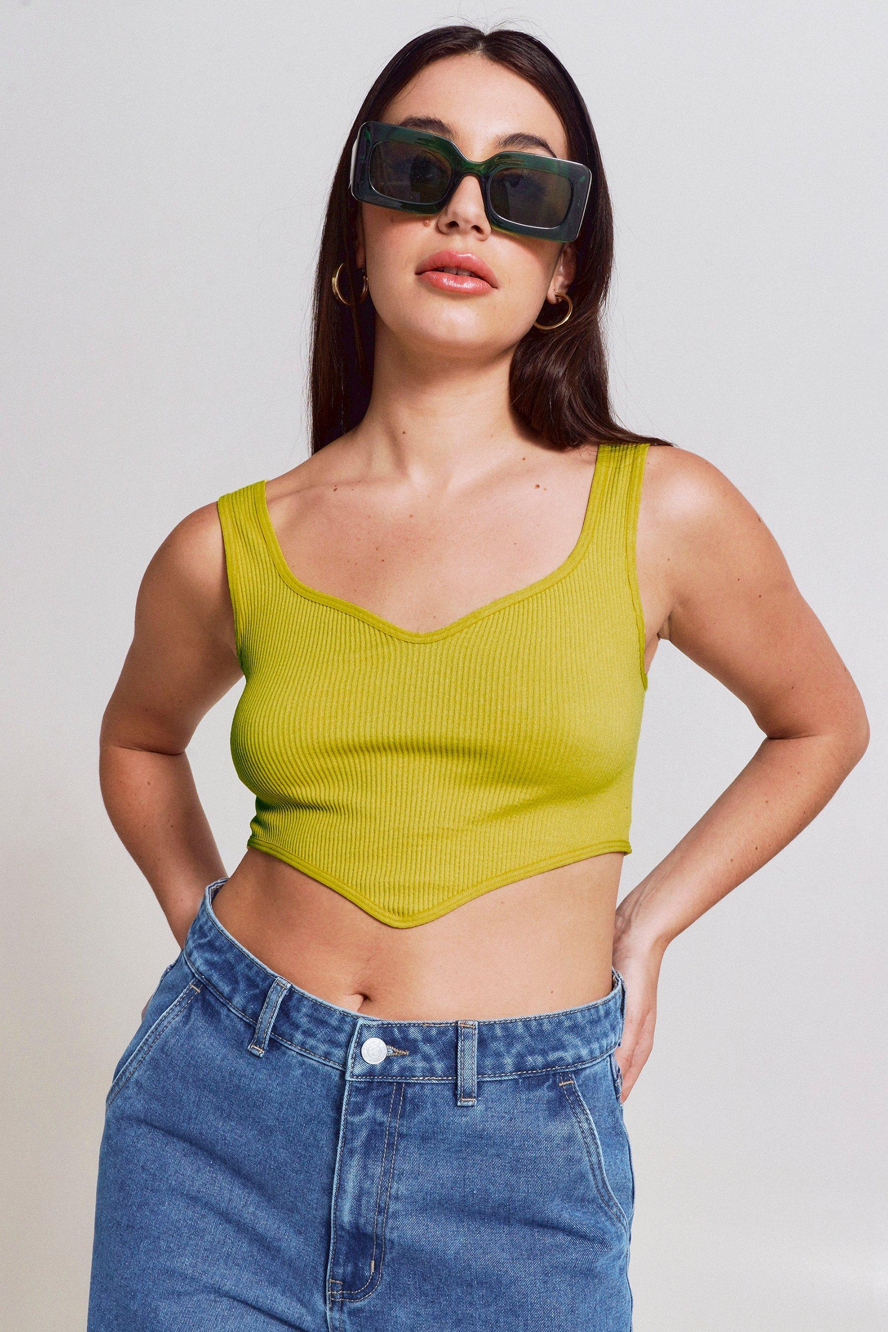 Seamless Fitted Corset Tank