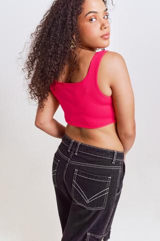 Seamless Fitted Corset Tank