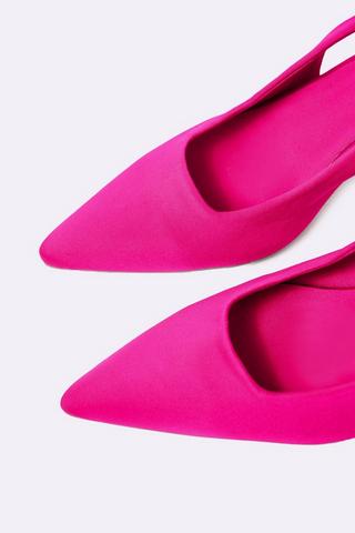 Slingback Court Block Heel