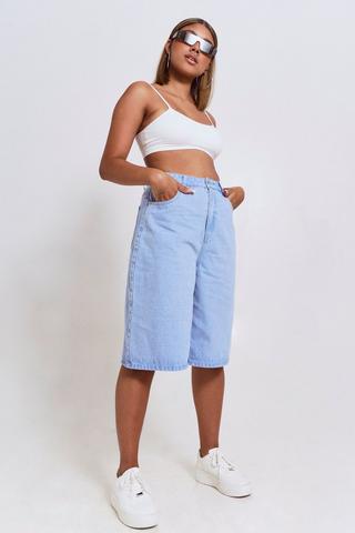 Denim Bermuda Shorts