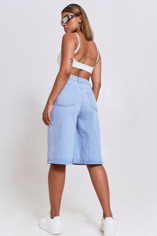 Denim Bermuda Shorts