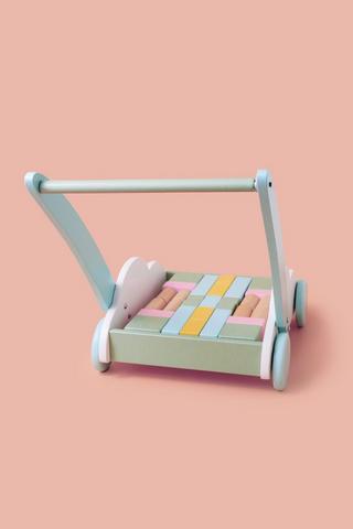Wooden Blocks Push Cart