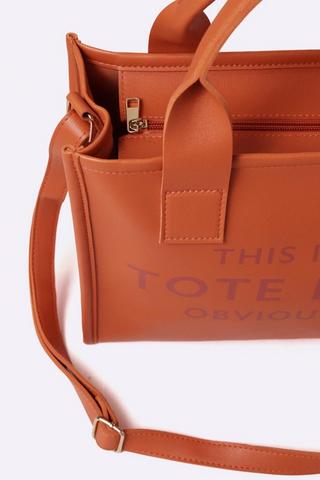 Mini Pleather Tote Bag