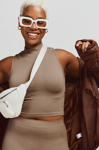 Seamless Turtle Neck Tank Top