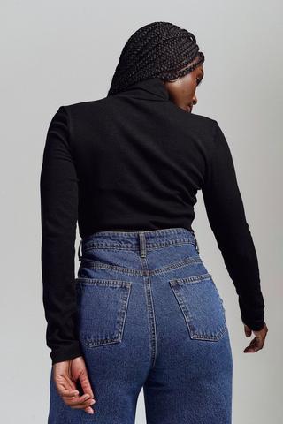 Polo Neck Top