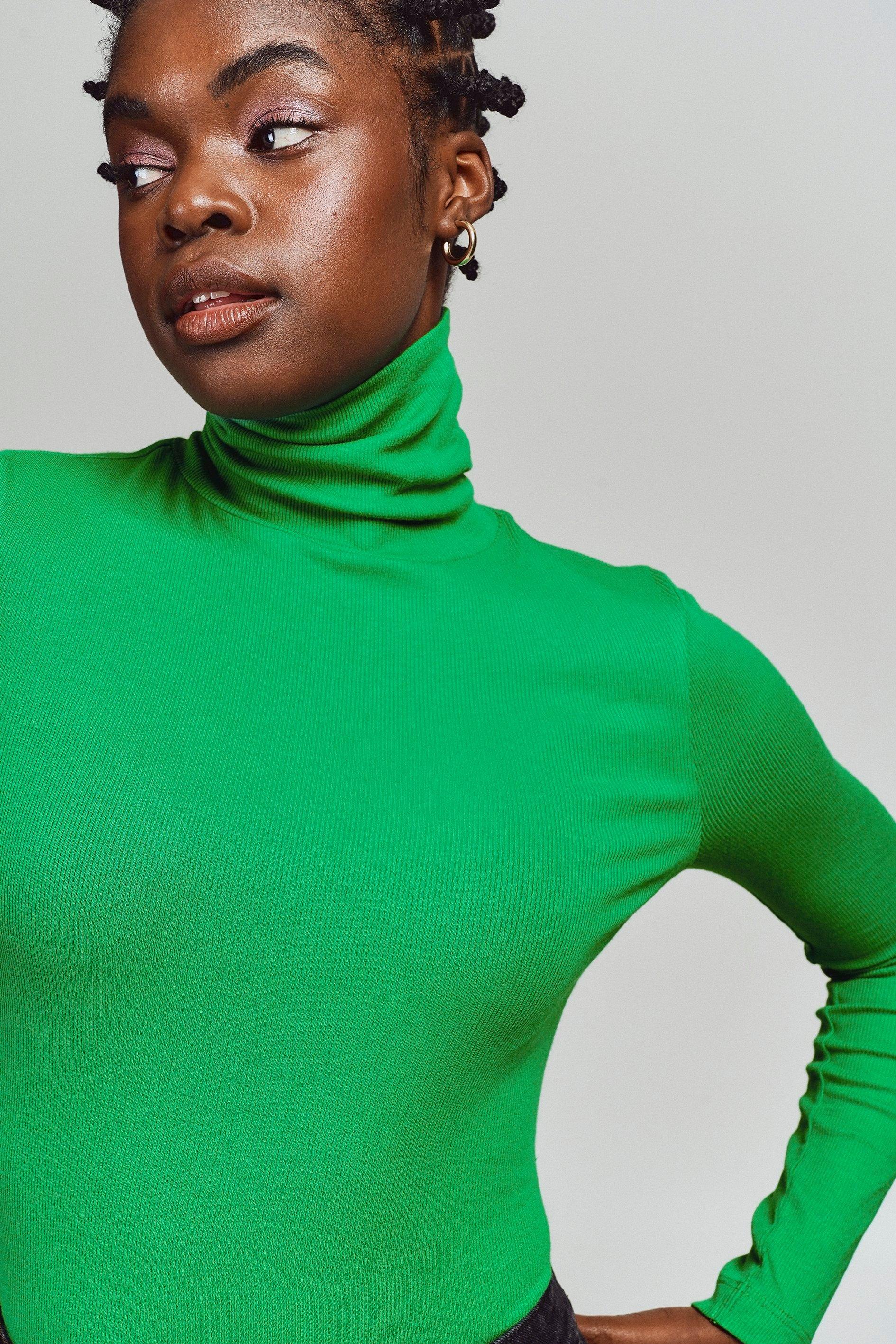 Polo Neck Top