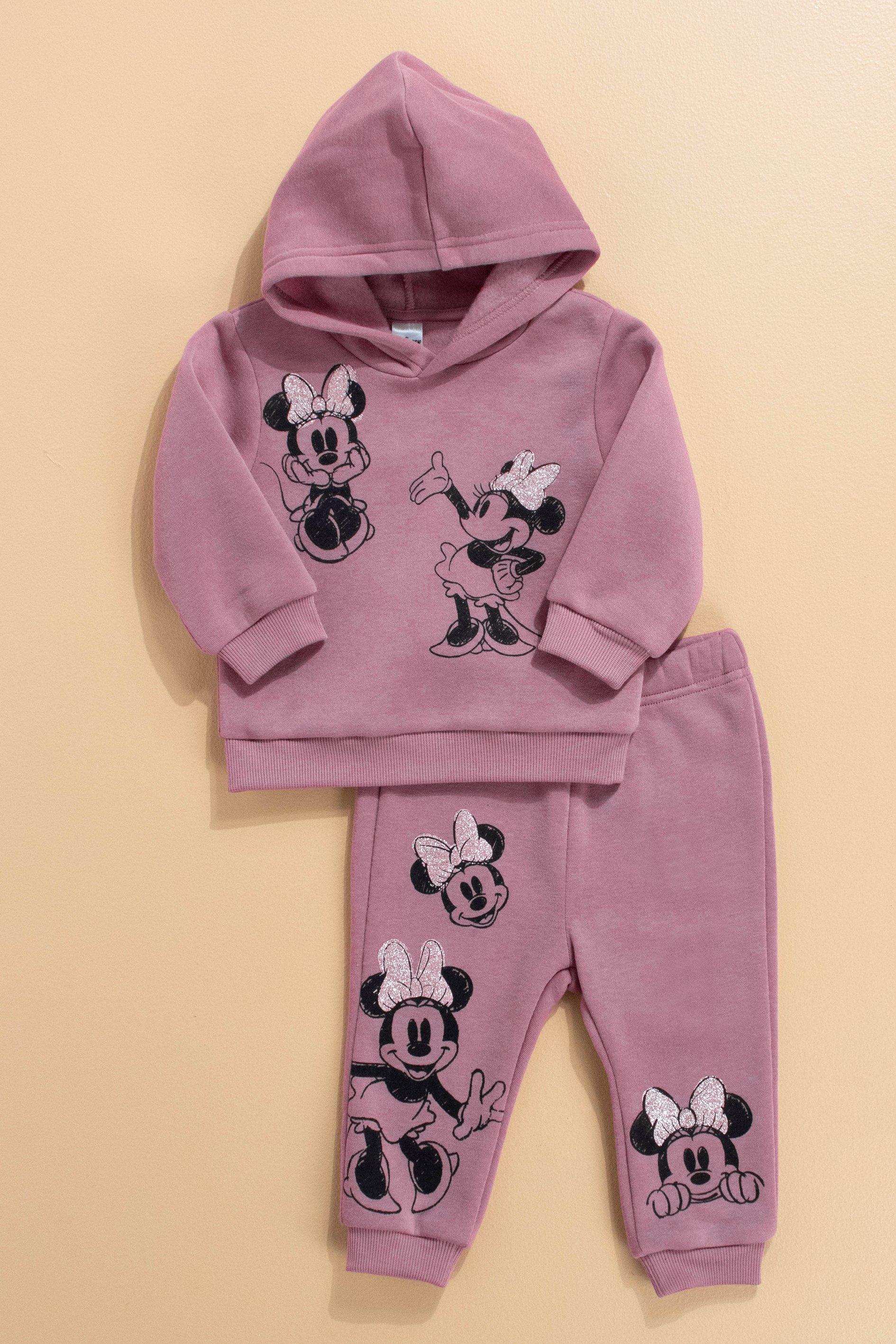  Mickey & Minnie Sweatshirt & Jogger Set: Clothing, Shoes &  Jewelry