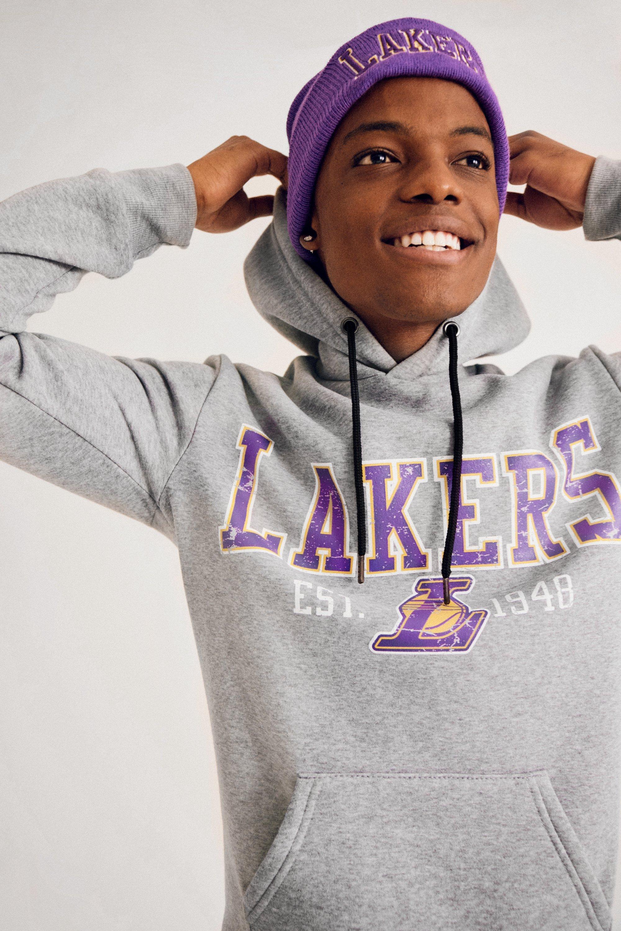 Grey cheap lakers hoodie