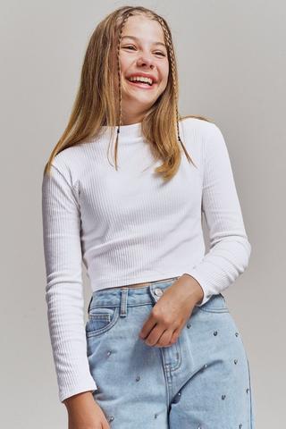 Long Sleeve Turtle Neck Top