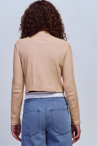 Long Sleeve Turtle Neck Top