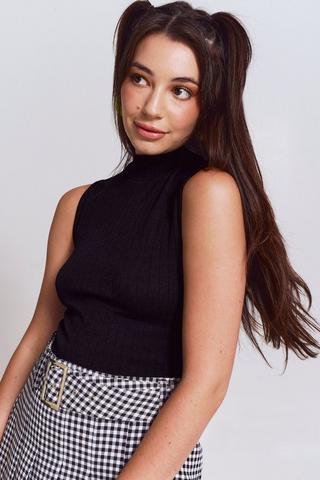 Seamless Turtle Neck Tank