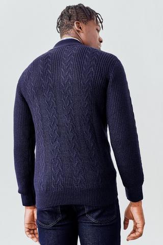 slit turtle neck knit