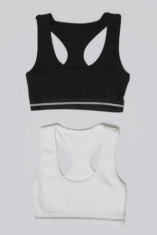 2 Pack Crop Bras